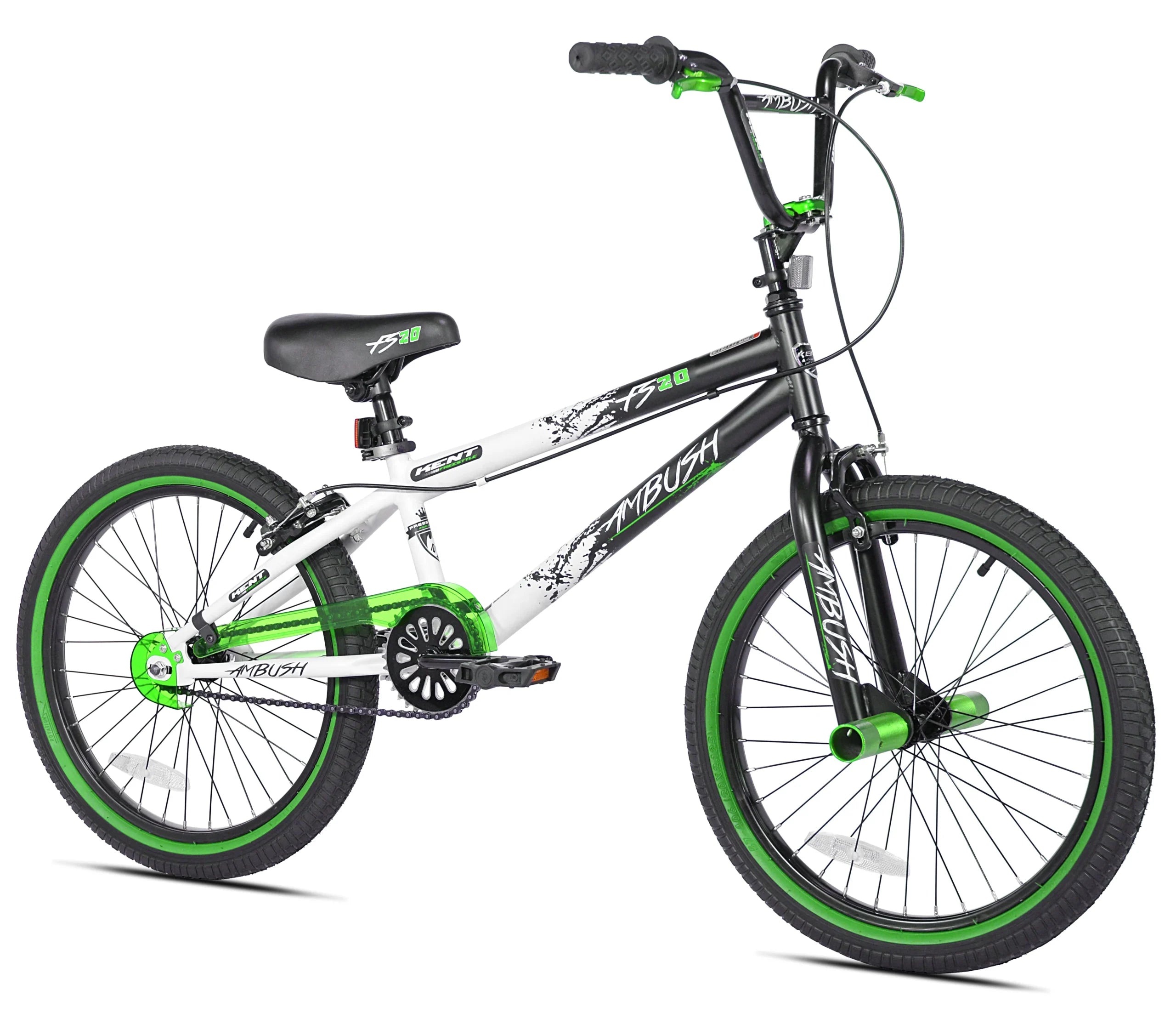 20 ambush boys bmx bike green