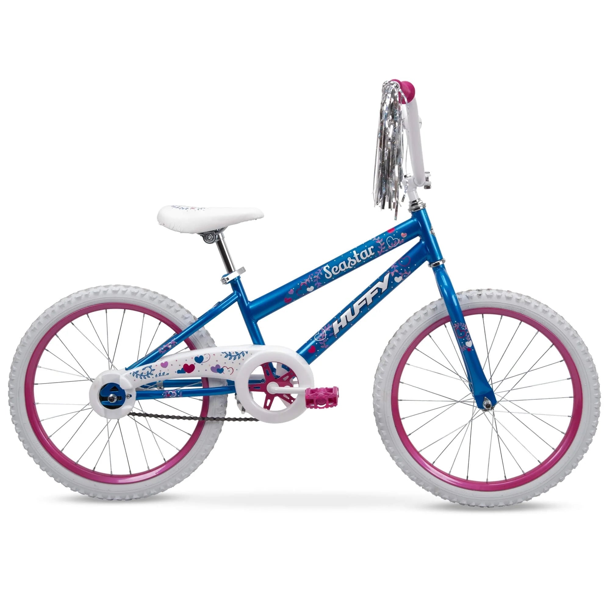 20 in sea star girl kids bike blue and pink